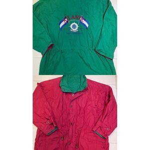 Vintage Woolrich Chore Coat Reversible Atlantic Mariner Club Mens Size 2XL Retro